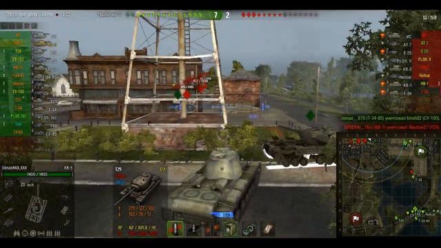 Восхитительный бой на Кв-3 или лучший танк для вытанковывания урона(World of Tanks) №1 смотреть онлайн