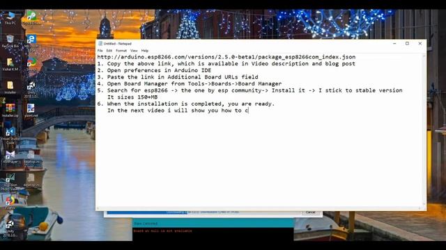 Arduino Configuration for ESP8266 NodeMCU & Getting Started with LED Blink Example смотреть онлайн