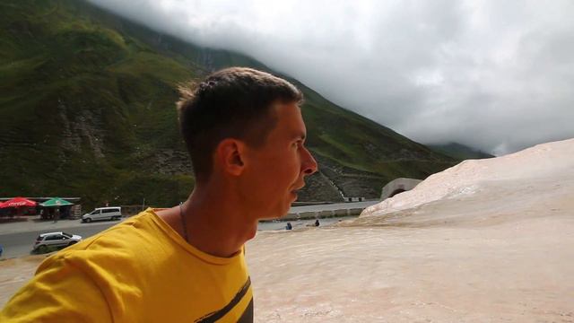Грузия (Georgia), военно-грузинская дорога, Травертин \ vlog путешествий #140 смотреть онлайн
