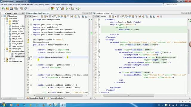 Colecciones Managed Bean en JSF 2- Curso de JSF 2 смотреть онлайн