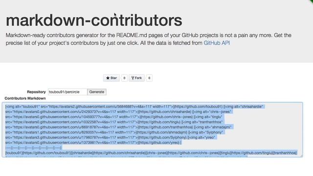 markdown-contributors - beta version demo смотреть онлайн