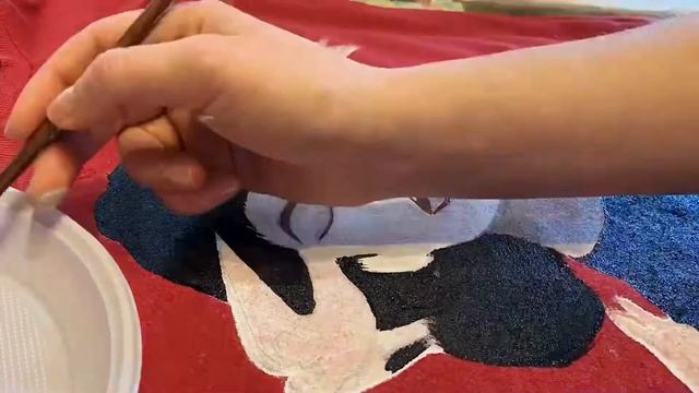 рисунок СВОИМИ РУКАМИ акрилом на ткани Рисуем Портрет на свитшоте смотреть онлайн