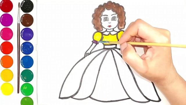 How to draw a doll?/Как нарисовать куклу для девочек?/Қуыршақ салу #draw #doll #кукла смотреть онлайн