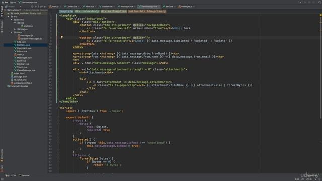 Vue.js 105 Deleting messages смотреть онлайн