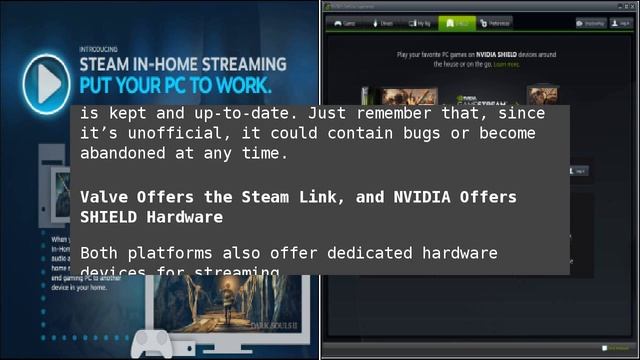 Steam In-Home Streaming vs. NVIDIA GameStream: What’s the Difference? смотреть онлайн
