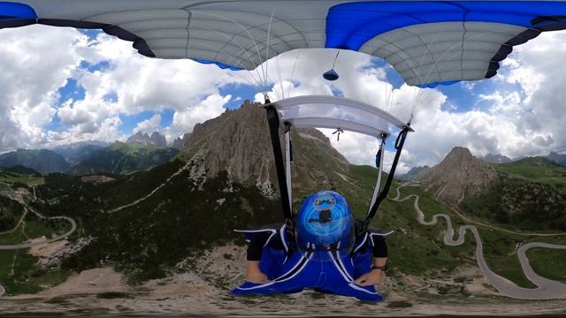 VR Wingsuit BASE jump - Sass Pordoi Saddle Line смотреть онлайн