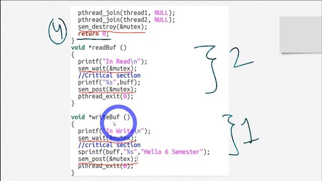 Synchronization through Semaphores - Part 4 - Complete Code and Output смотреть онлайн