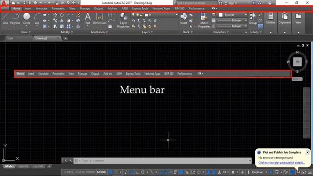 Names of toolbars in AutoCAD - AutoCAD tutorial for beginners смотреть онлайн
