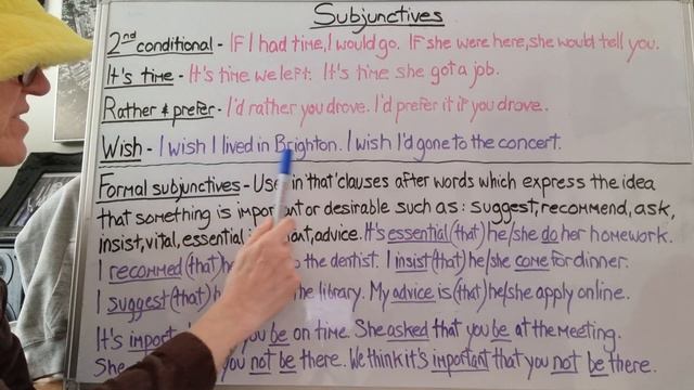 Subjunctive examples - 2nd conditional, rather, wish, & it's time смотреть онлайн