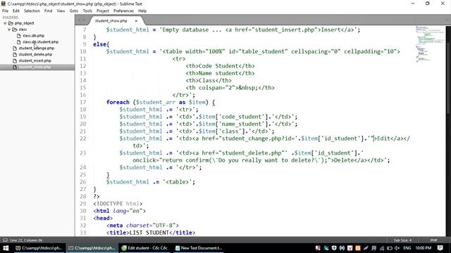 How to Create object oriented mini use PHP and PHPMyAdmin part 9 смотреть онлайн