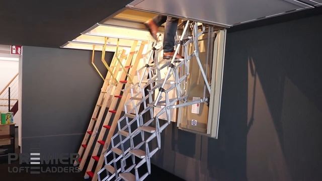 Supreme Loft Ladder with Fire-rated Steel Hatch смотреть онлайн