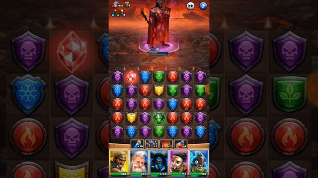 Empires & Puzzles. Босс Пещеры дракона & команда 2820 силы смотреть онлайн