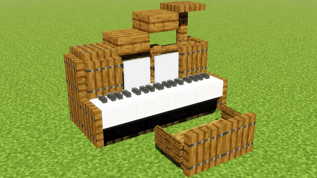 КАК СДЕЛАТЬ РЕАЛИСТИЧНОЕ ПИАНИНО В МАЙНКРАФТ! смотреть онлайн