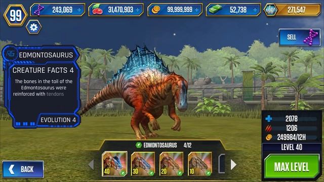 ALL CARNIVORE, HERBIVORE, PTEROSAUR & AMPHIBIAN DINOSAURS Max Level | Jurassic World The Game [2022 смотреть онлайн