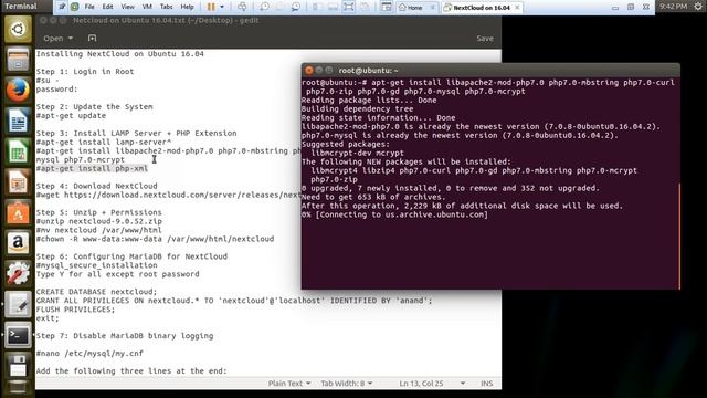 How to Install Next-Cloud Server on Ubuntu 16.0.4 смотреть онлайн