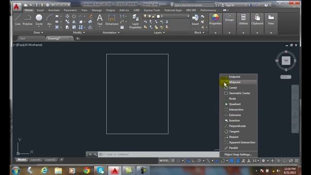 AutoCAD I 07-16 Temporary Track Point Snap смотреть онлайн