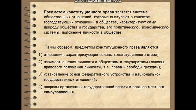 Конституционное право. Лекция 1. Понятие, предмет и метод конституционного права как отрасли. смотреть онлайн