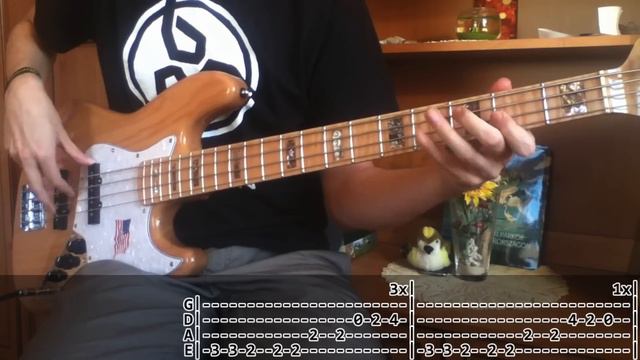 Arctic Monkeys - When the Sun Goes Down (Bass Cover with TABS!) смотреть онлайн