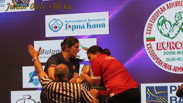 European Armwrestling Championship 2018 ( LEFT HAND FINALS Junior Girls And Youth Women)