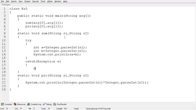unchecked exception raised in a method in Java (in Telugu) смотреть онлайн