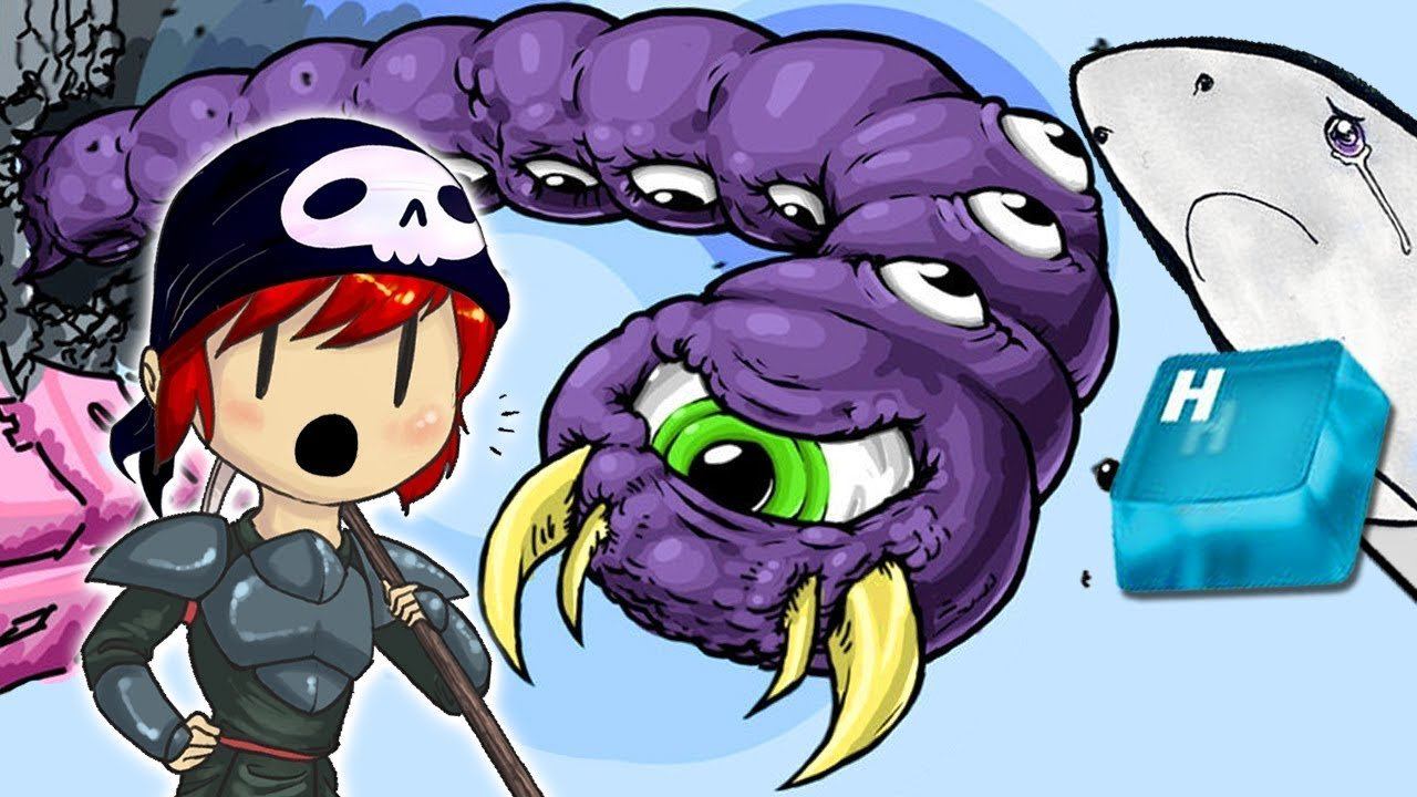 ПОЖИРАТЕЛЬ МИРОВ И КНОПКА "H" ► Terraria #8 Террария Эксперт смотреть онлайн