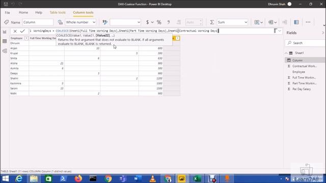The COALESCE function in Power BI DAX смотреть онлайн