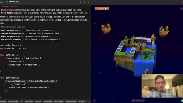 Swift UI Playground Learn to Code 2: Three Gems, Four Switches смотреть онлайн