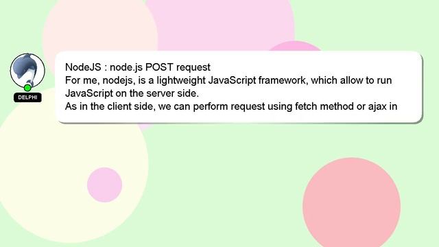 NodeJS : node.js POST request смотреть онлайн
