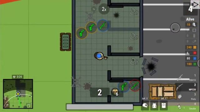 surviv.io - 2d battle royale gameplay 1 смотреть онлайн