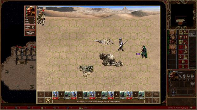 Crusaders vs Level 4 Units | 100 weeks growth | Heroes of Might and Magic 3 HotA смотреть онлайн