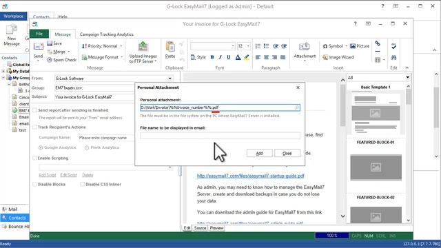 Automate sending of different attachments for different recipients смотреть онлайн