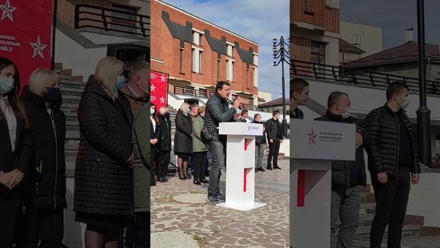 В Бельцах Александр Нестеровский официально вступил в предвыборную гонку