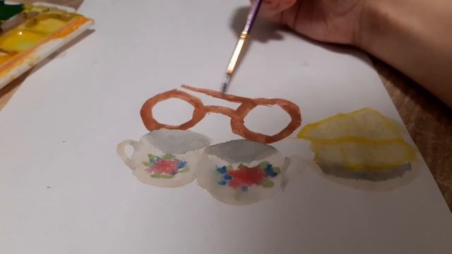 Басик рисует натюрморт!