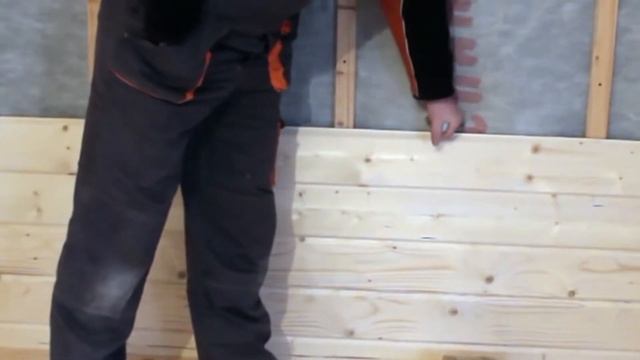 Внутренняя отделка коттеджа Монтаж имитации бруса Строительство каркасных домов смотреть онлайн
