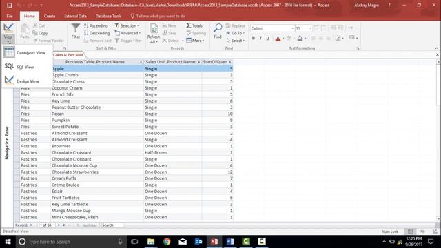 MS Access 2016 - Sort and Filter Data in Query смотреть онлайн