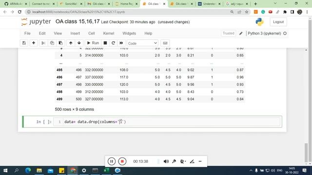 17 linear regression for Prediction of admission with GRE score (python) смотреть онлайн