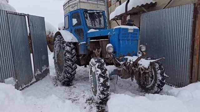 Трактор Т 40 АМ.Как Еще возможно завести Трактор Т40 4х4  зимой С Градусам -18