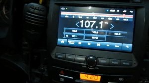 Установка магнитолы Podofo в штатную рамку SsangYong Actyon New