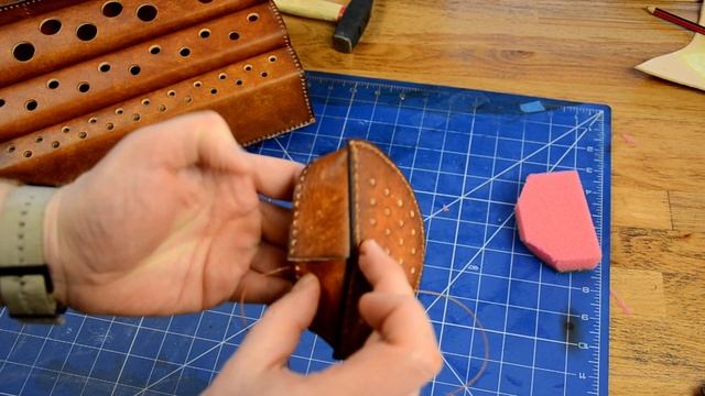 How To Make Leather Tools Rack Out Of Leather