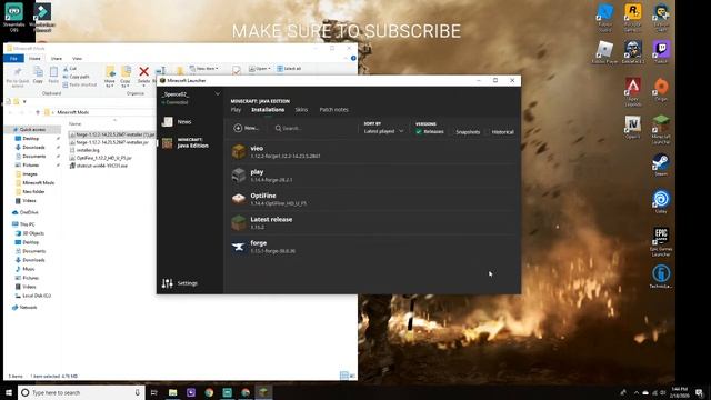 How To Install Forge And Optifine On 1.12.2 Minecraft смотреть онлайн
