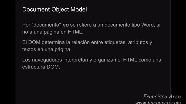 ¿Qué es el DOM, Document Object Model? смотреть онлайн