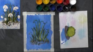 ПОДСНЕЖНИКИ| Как нарисовать весенние цветы просто и легко!