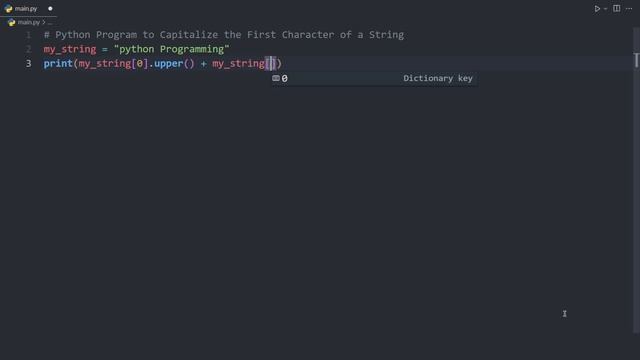 Python Program to Capitalize the First Character of a String | Python Examples смотреть онлайн