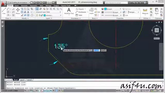 AutoCAD Essential Training 64 Dimension YouTube смотреть онлайн