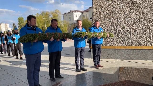 В Витебске состоялась торжественная передача частицы Вечного Огня смотреть онлайн