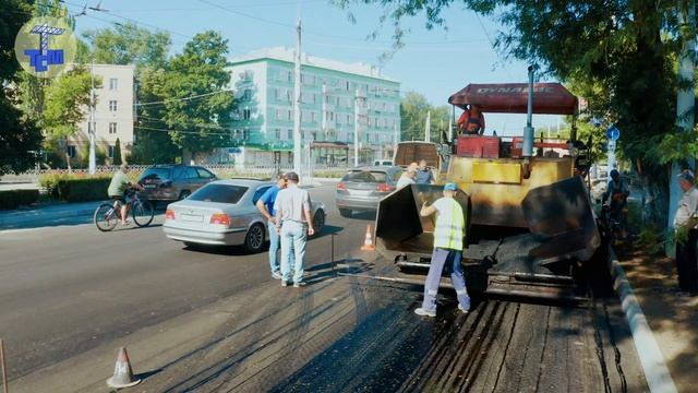 Укладка асфальта в Тирасполе, по ул. К.Либкнехта