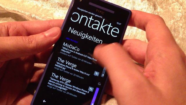Windows Phone 8: Erster Eindruck auf dem HTC 8X смотреть онлайн