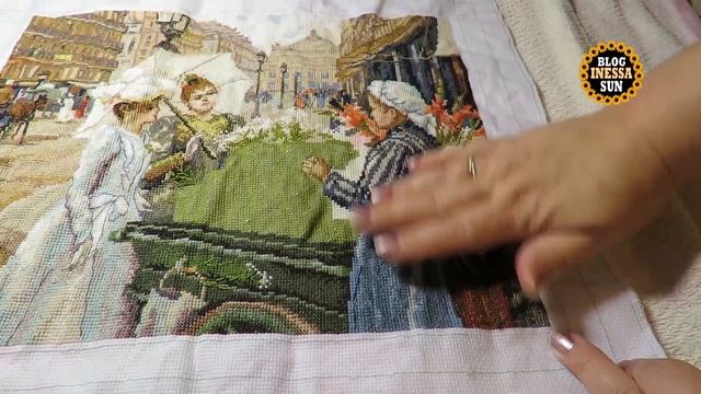 Как сушить вышивку, если нитки линяют. смотреть онлайн