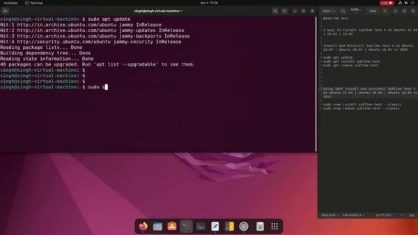 Uninstall Sublime Text 4 in Ubuntu 22.04 | Ubuntu 20.04 | Ubuntu 18.04 | Sublime Text Editor Remove