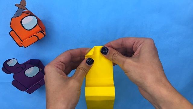 How to make origami AMONG US PHONE STAND [origami phone holder] смотреть онлайн
